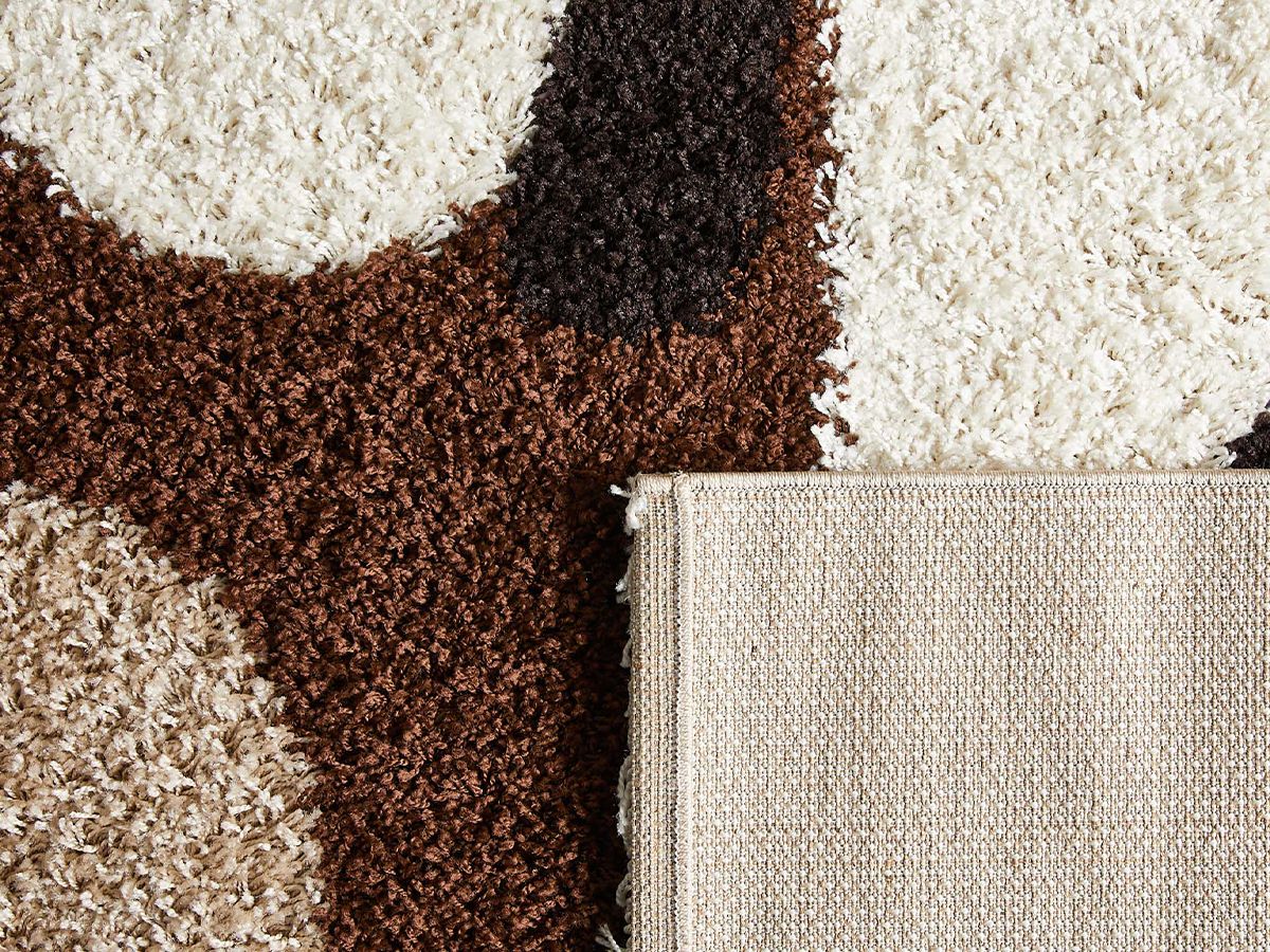 Tapis shaggy WALDEN motif abstrait