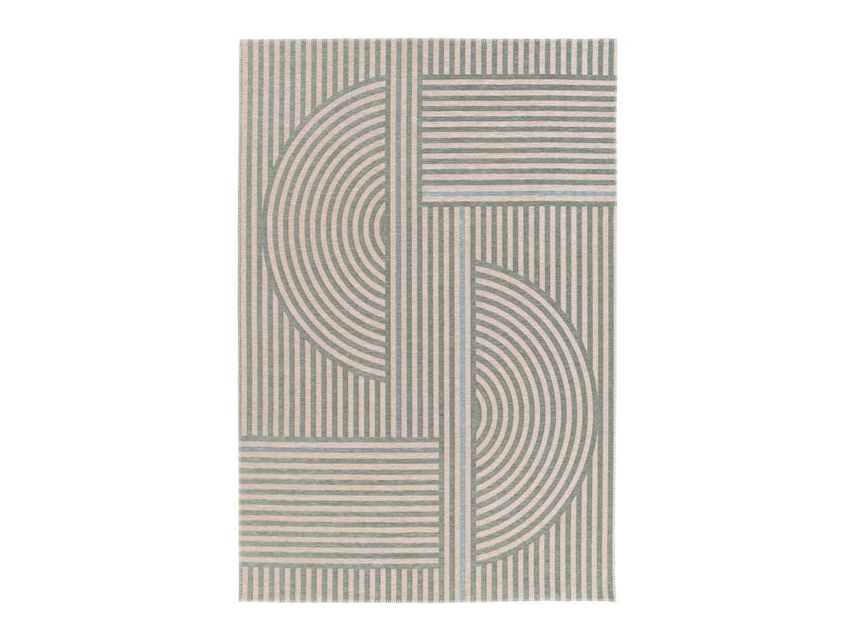 Tapis tissé à plat ARTHUR motifs graphiques