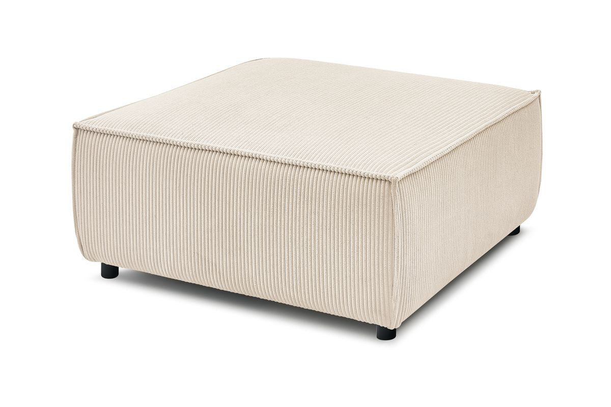 Pouf pour canapé modulable NIHAD tissu velours côtelé