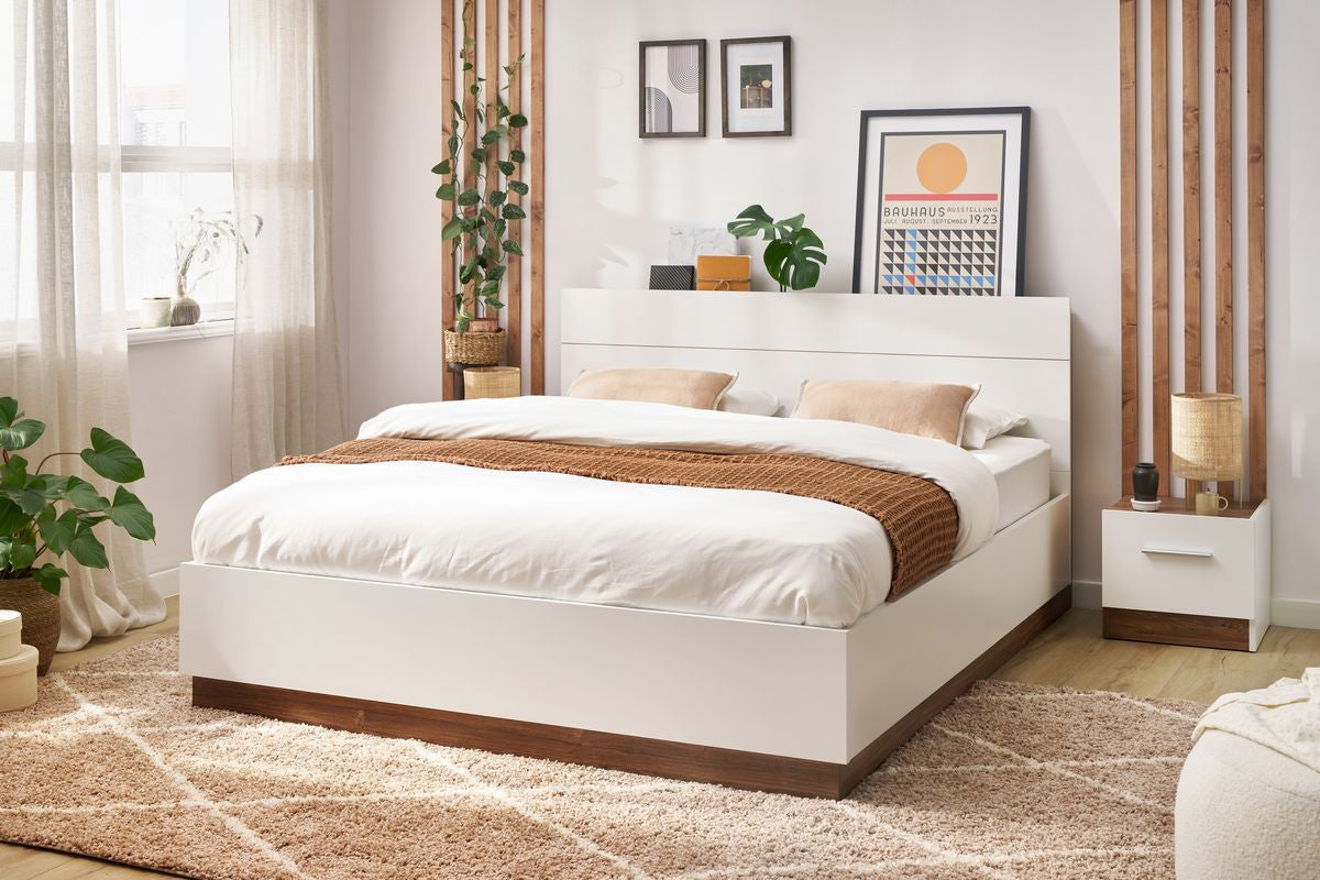 ZENITA set met opbergbed + 2 nachtkastjes