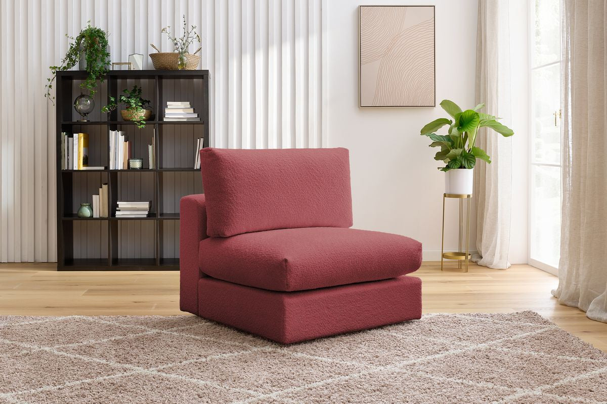 1-zits fauteuil voor de modulaire bank PARIS in badstof