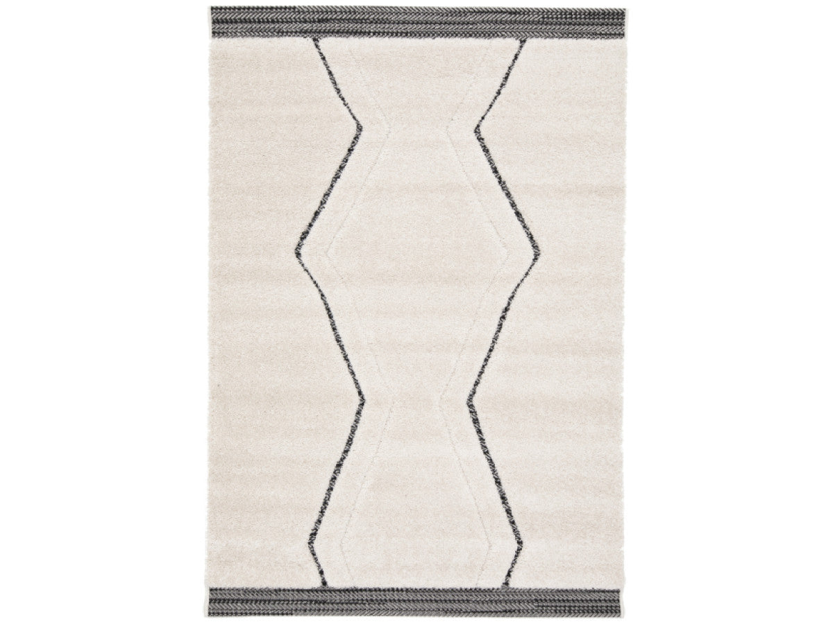 Tapis poils ras ESTELLE motif graphique