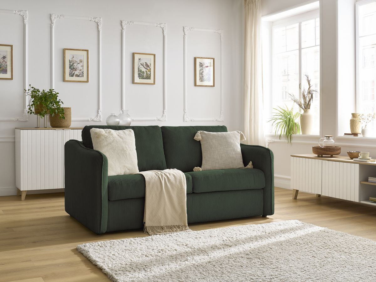 Rechtse converteerbare zetel LENNY met snelle opening 2 plooien corduroy