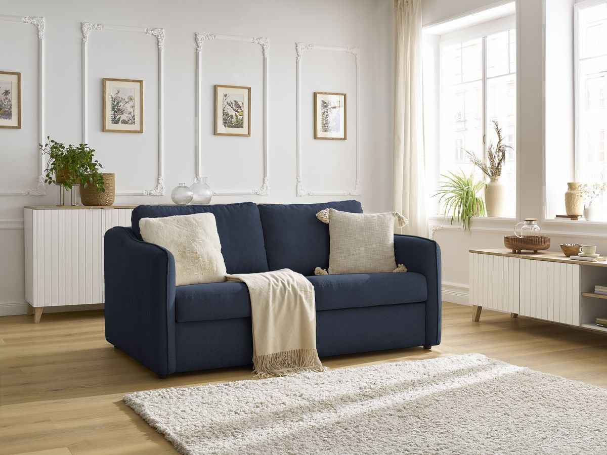 Rechtse converteerbare zetel LENNY met snelle opening 2 plooien gladde stof