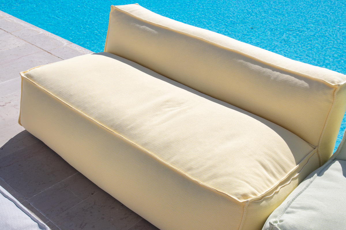 2-zits fauteuil zonder armleuningen met beschermhoes voor BIARRITZ modulaire tuinbank