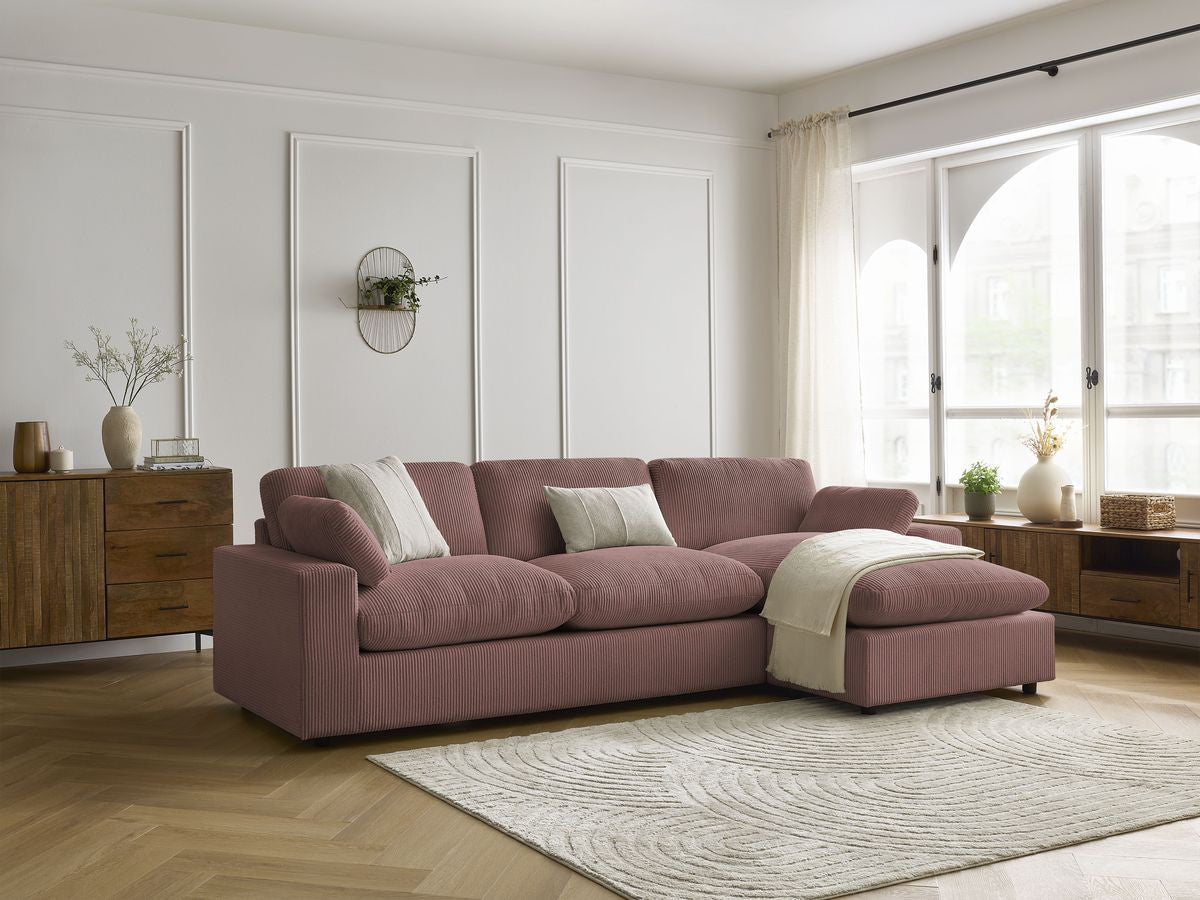 BELAIR omkeerbare corduroy hoekbank