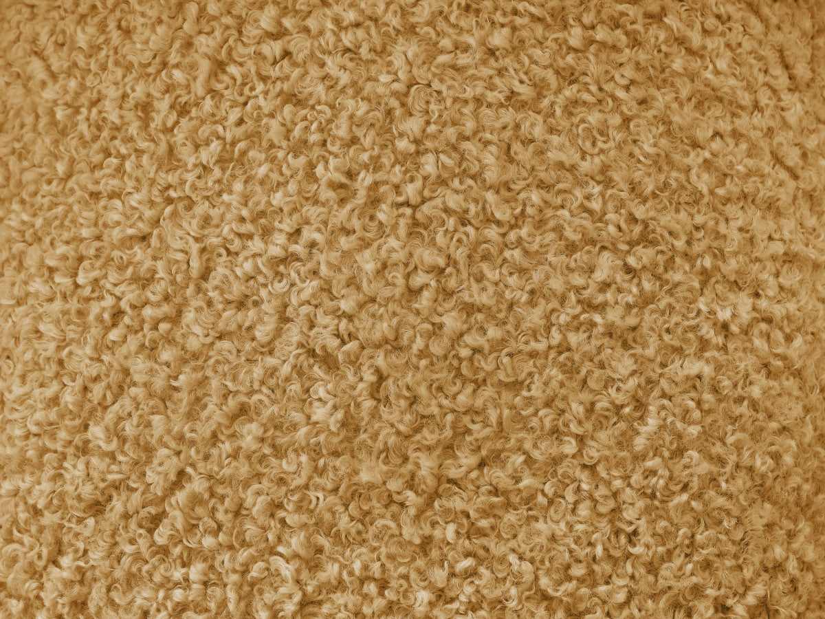 tissu bouclette type c de couleur jaune