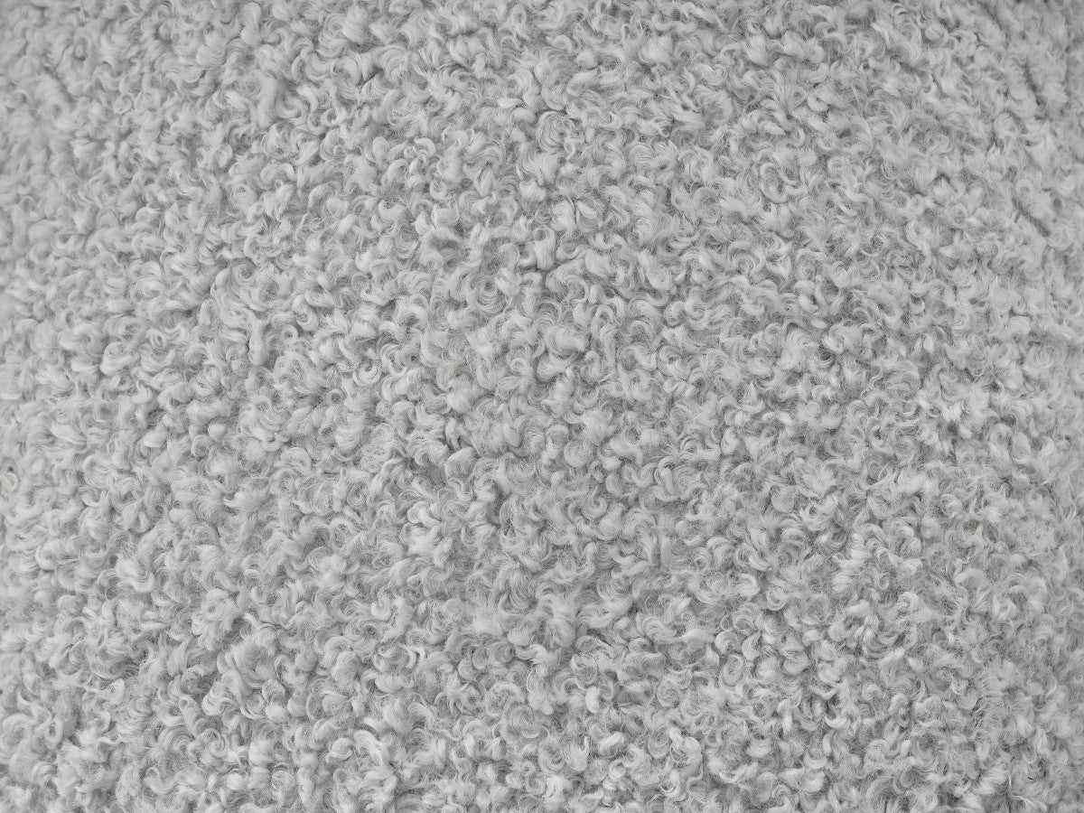 tissu bouclette type c de couleur gris clair
