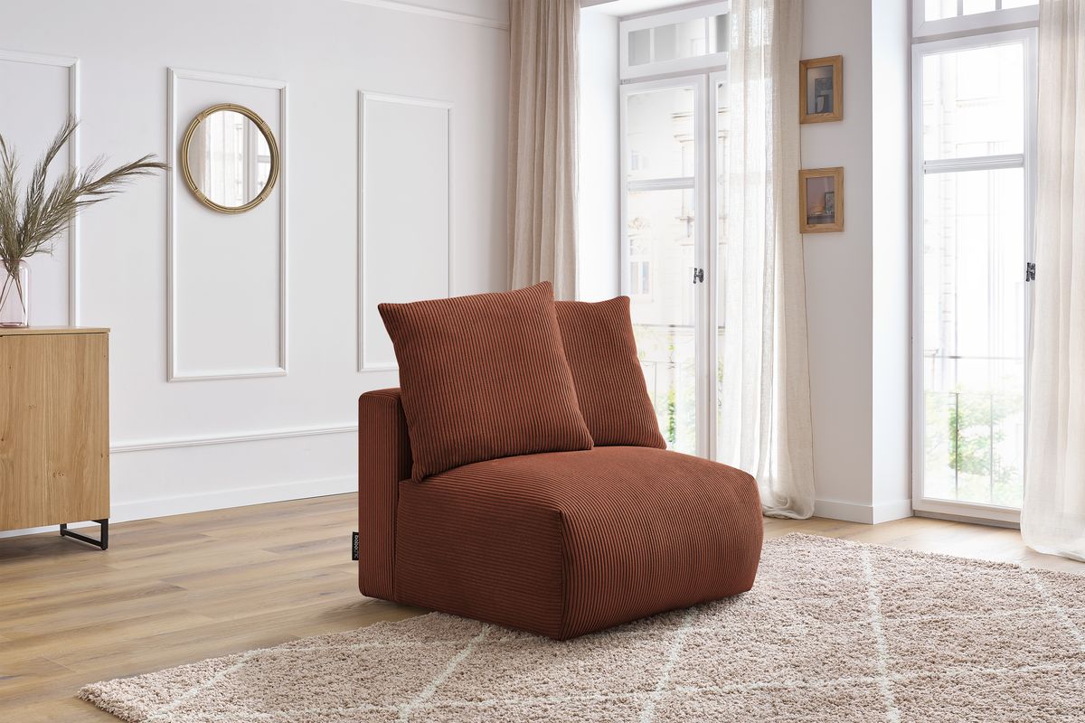 Chauffeuse 1 place sans accoudoir pour canapé modulable VOLTAIRE