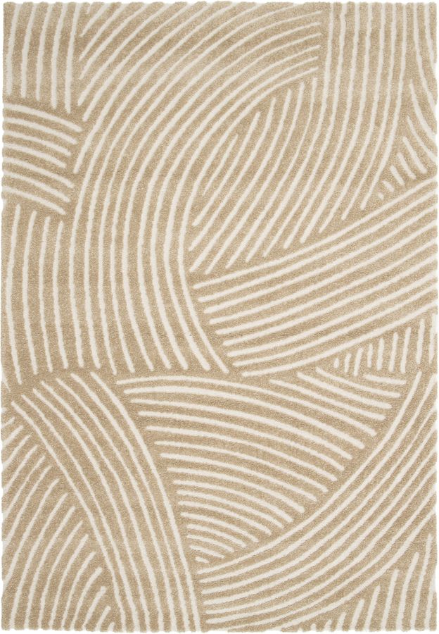 STAN kortpolig vloerkleed met abstract patroon