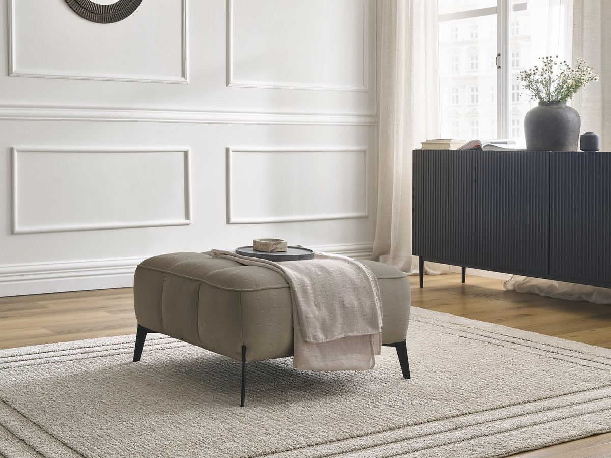 Pouf ANIS tissu texturé