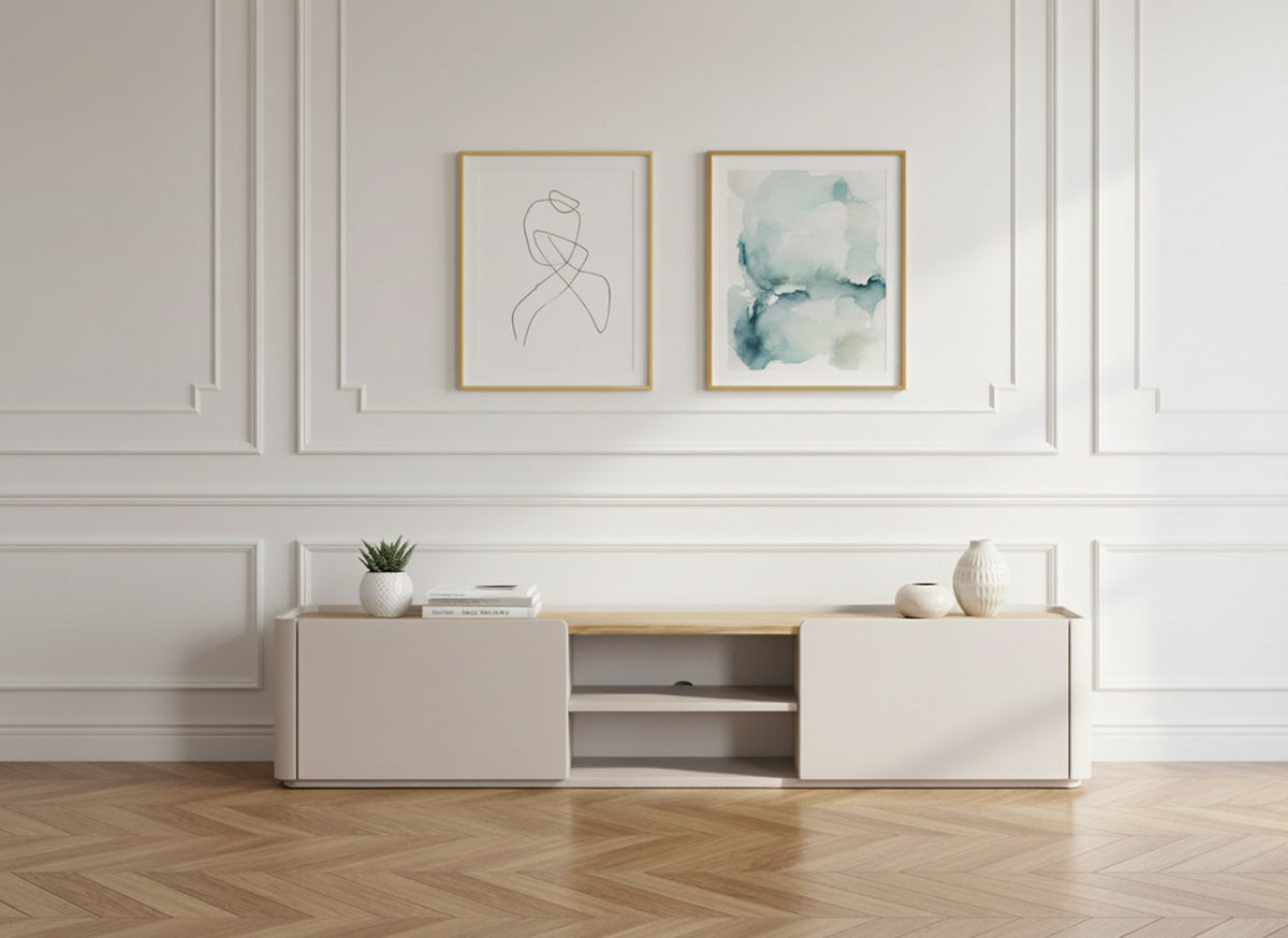 Meuble TV 1 porte 1 tiroir 220 cm ANYRA