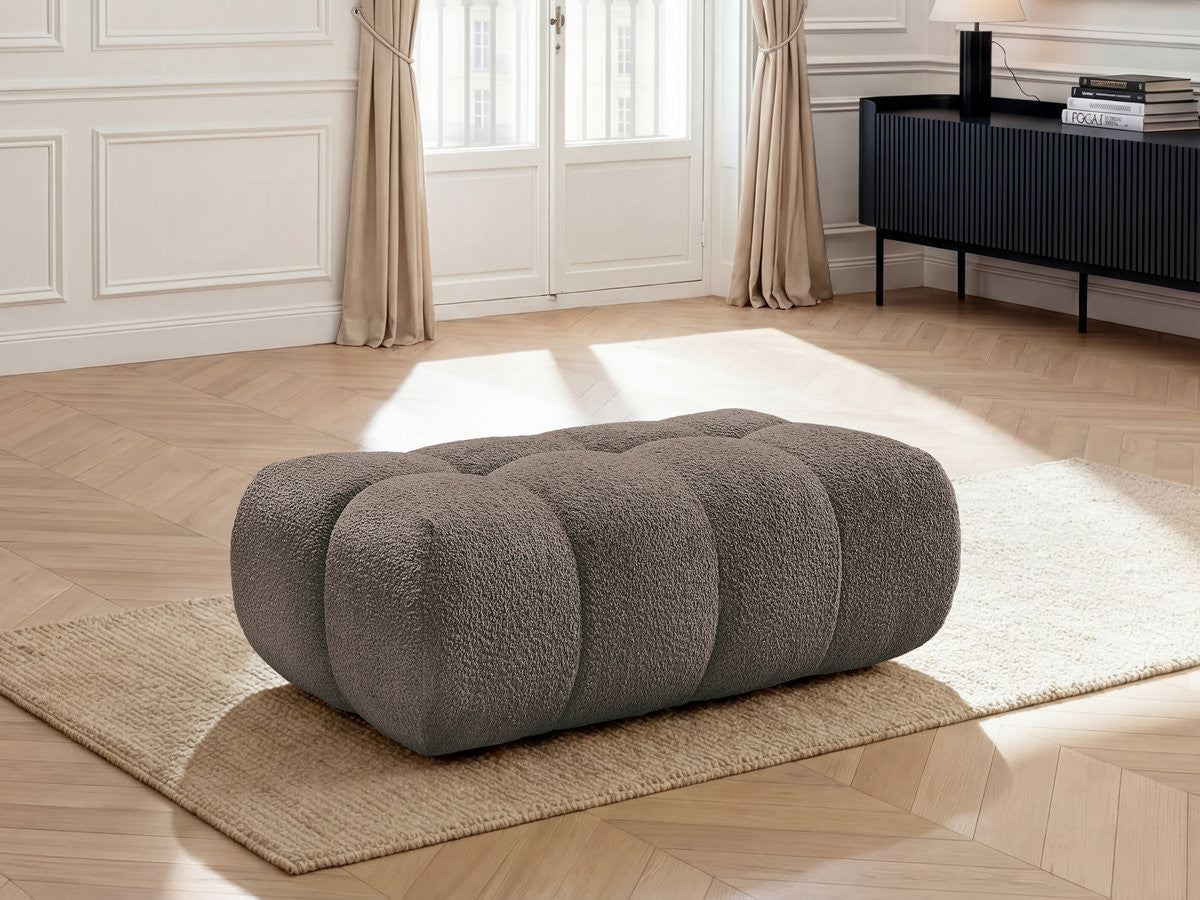 Pouf JAYA tissu chenille