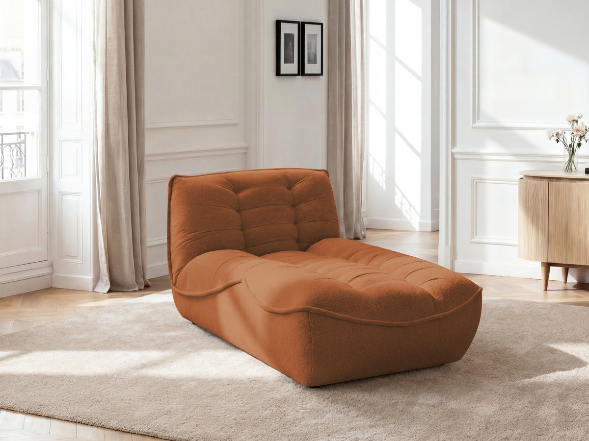 Méridienne pour canapé modulable SERENA tissu chiné