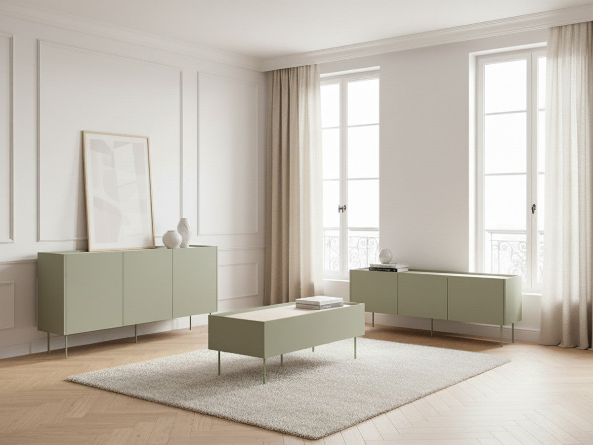 ATLAS set met 170 cm dressoir + 170 cm tv-meubel + 120 cm salontafel