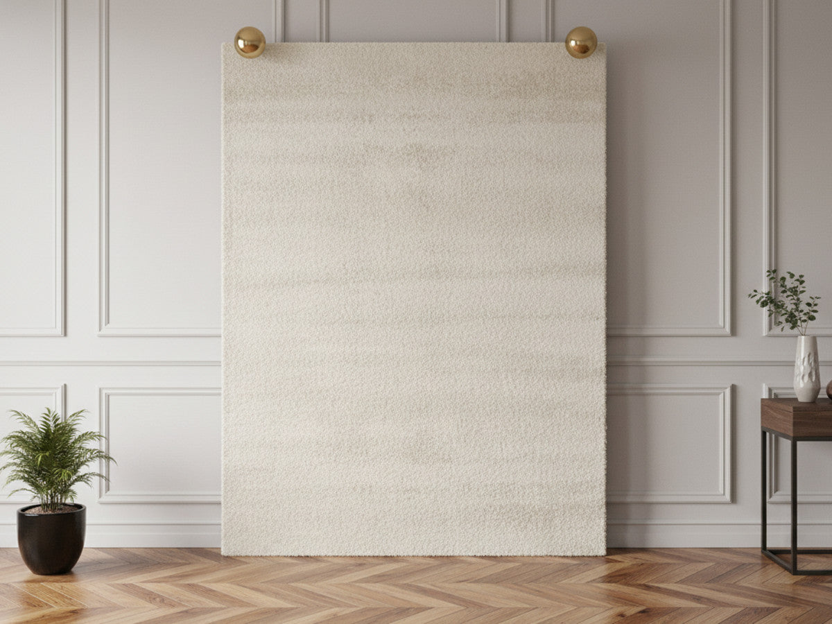Wasbaar laagpolig vloerkleed MIREILLE effen