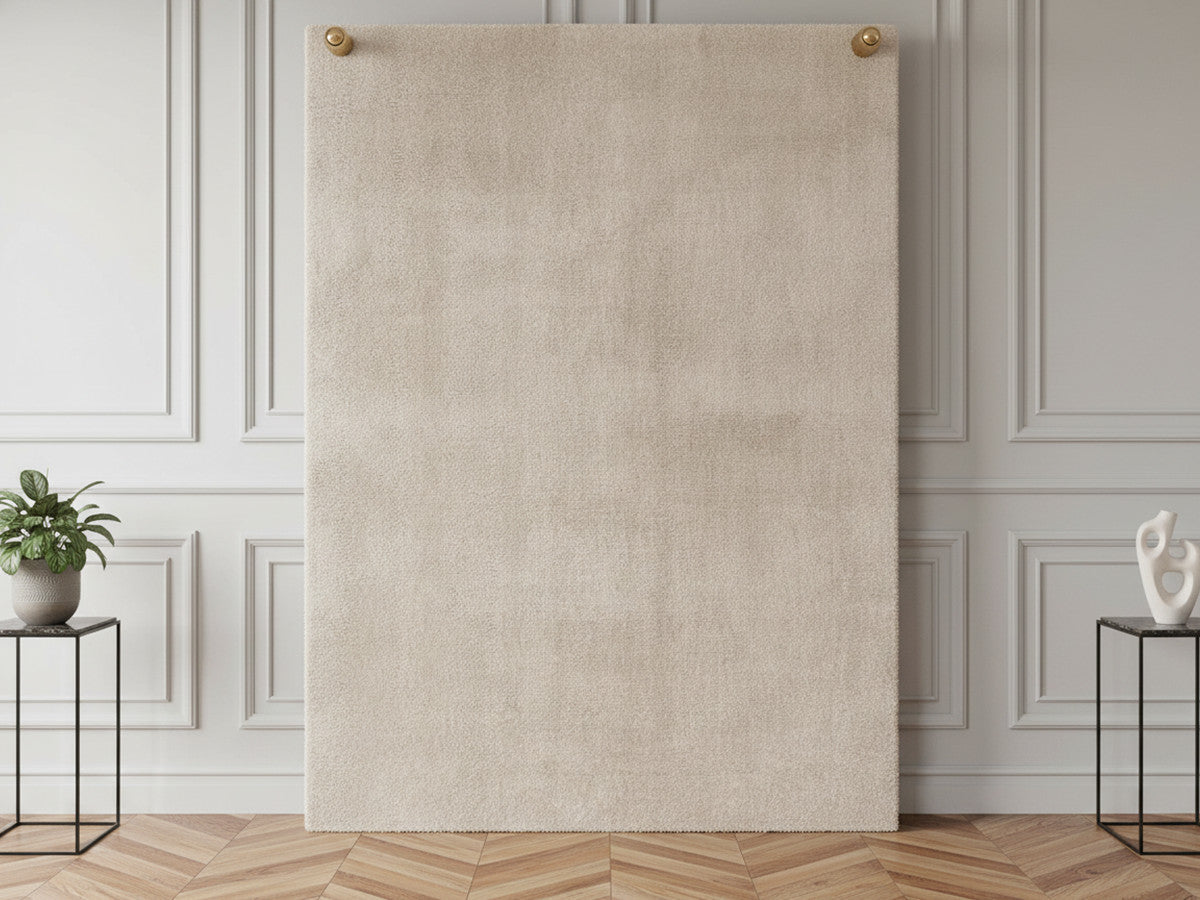 Tapis poils ras lavable MIREILLE uni