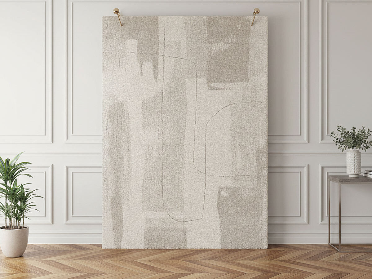 Tapis poil court EKKO motif abstrait