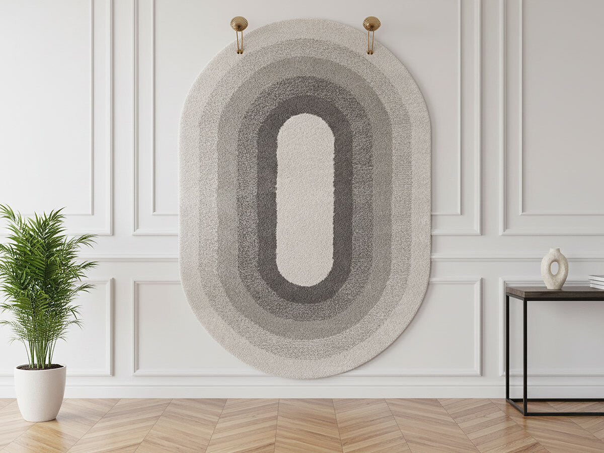 Tapis poils ras MYRINA motif abstrait