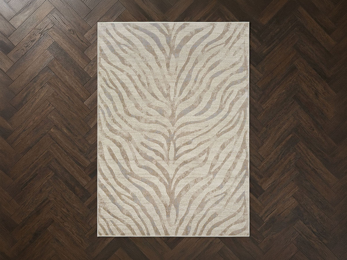 ZORA laagpolig vloerkleed met zebraprint