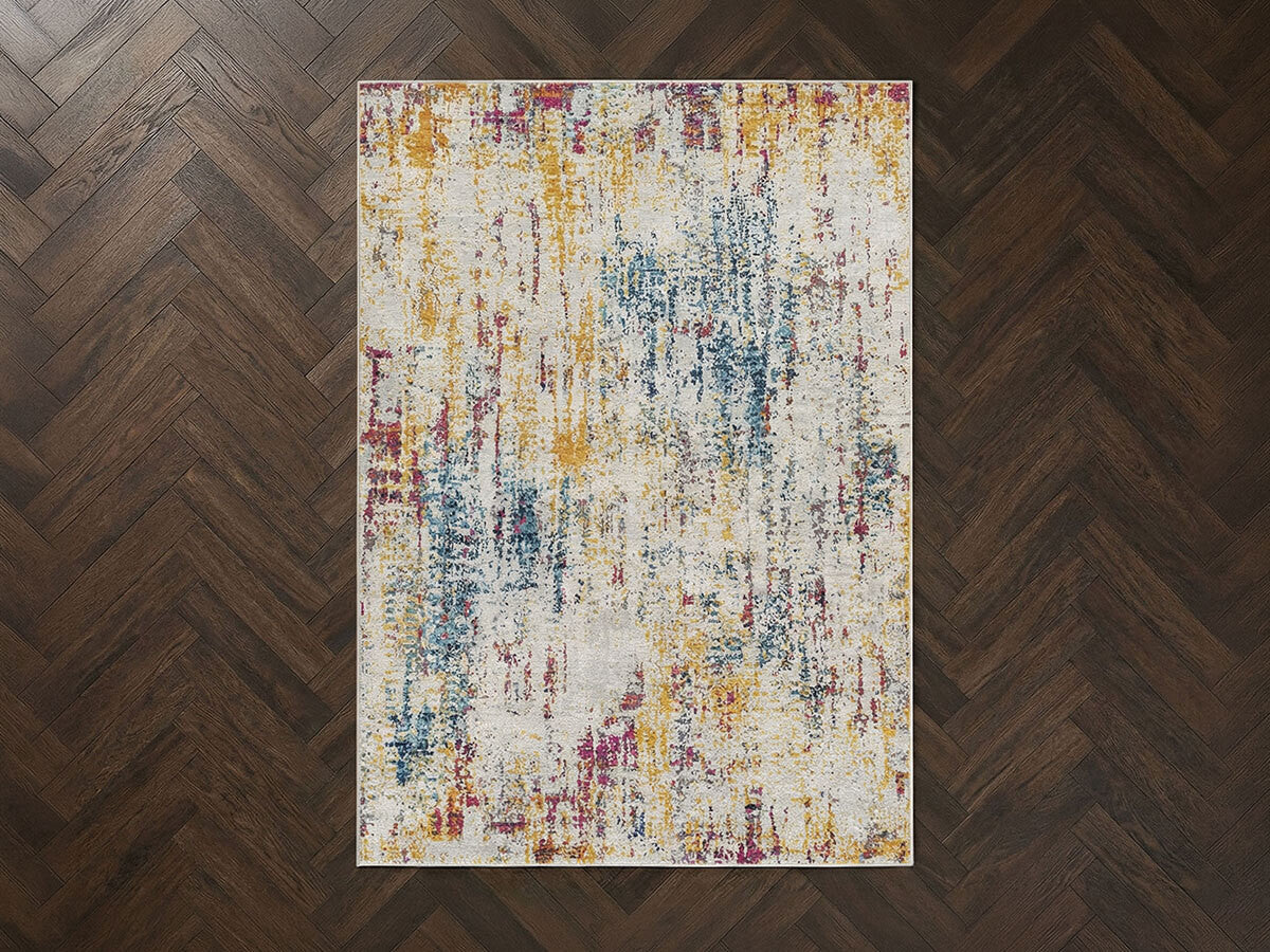 Tapis poils ras NAYA motif abstrait