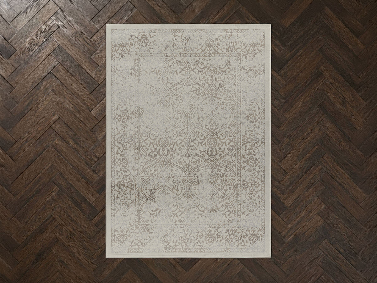tapis poils ras havel motif abstrait de couleur gris foncé