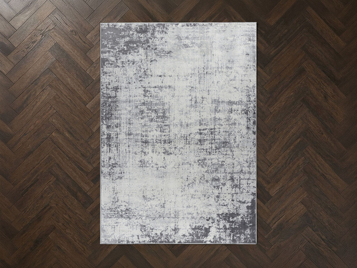 Tapis poils ras NOLWEN motif abstrait