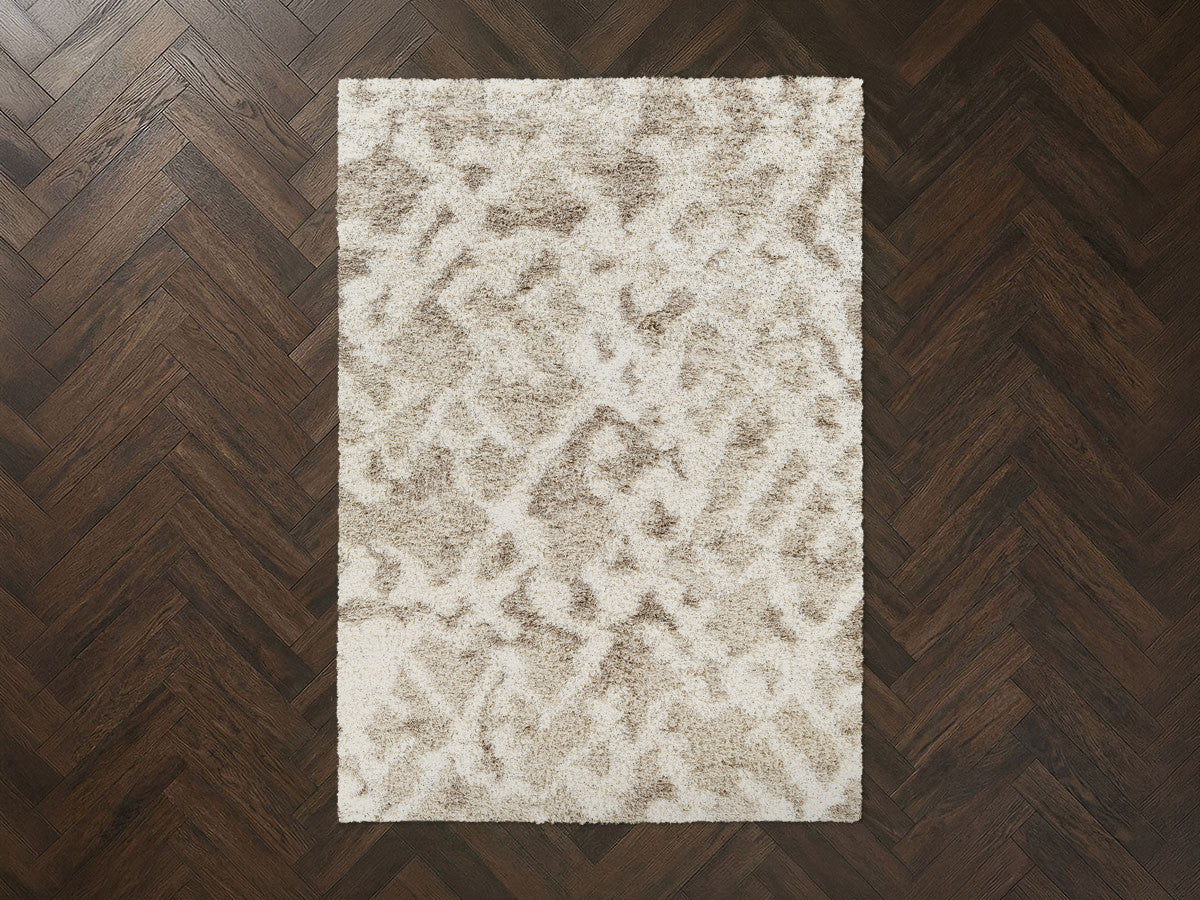 Tapis poils longs FADRA motif abstrait