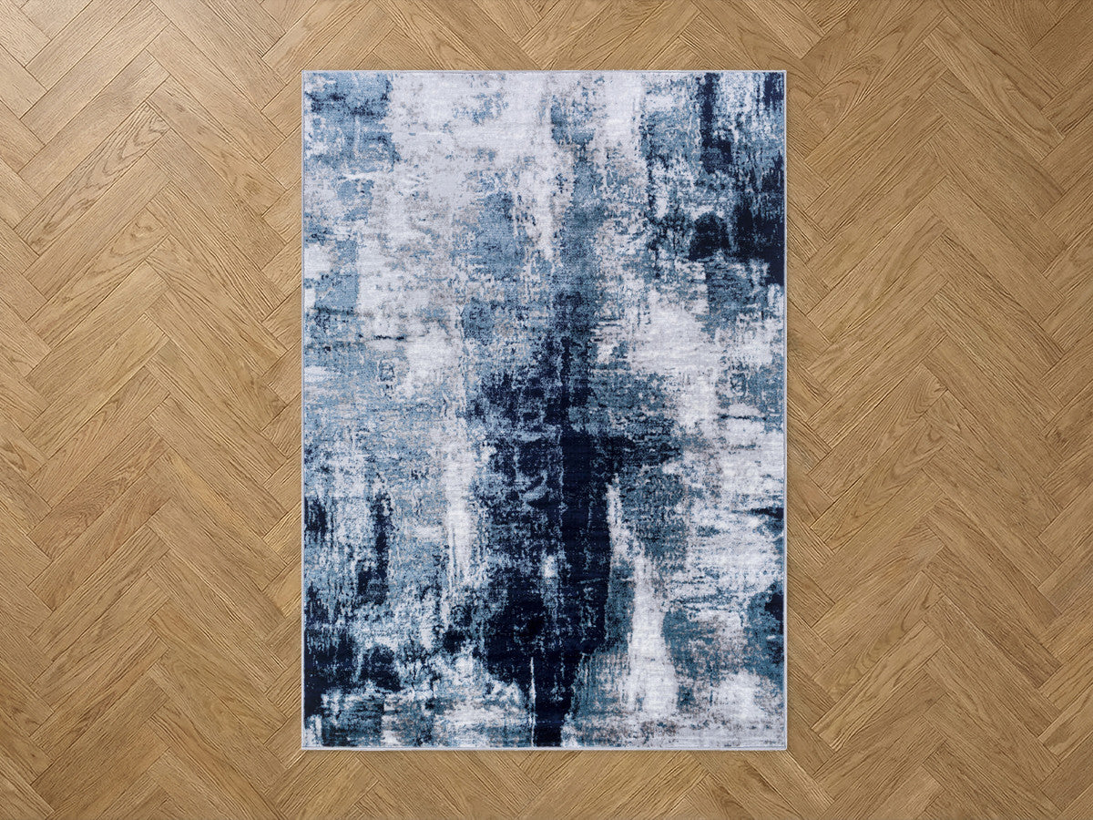 Tapis poils ras TONI motif abstrait