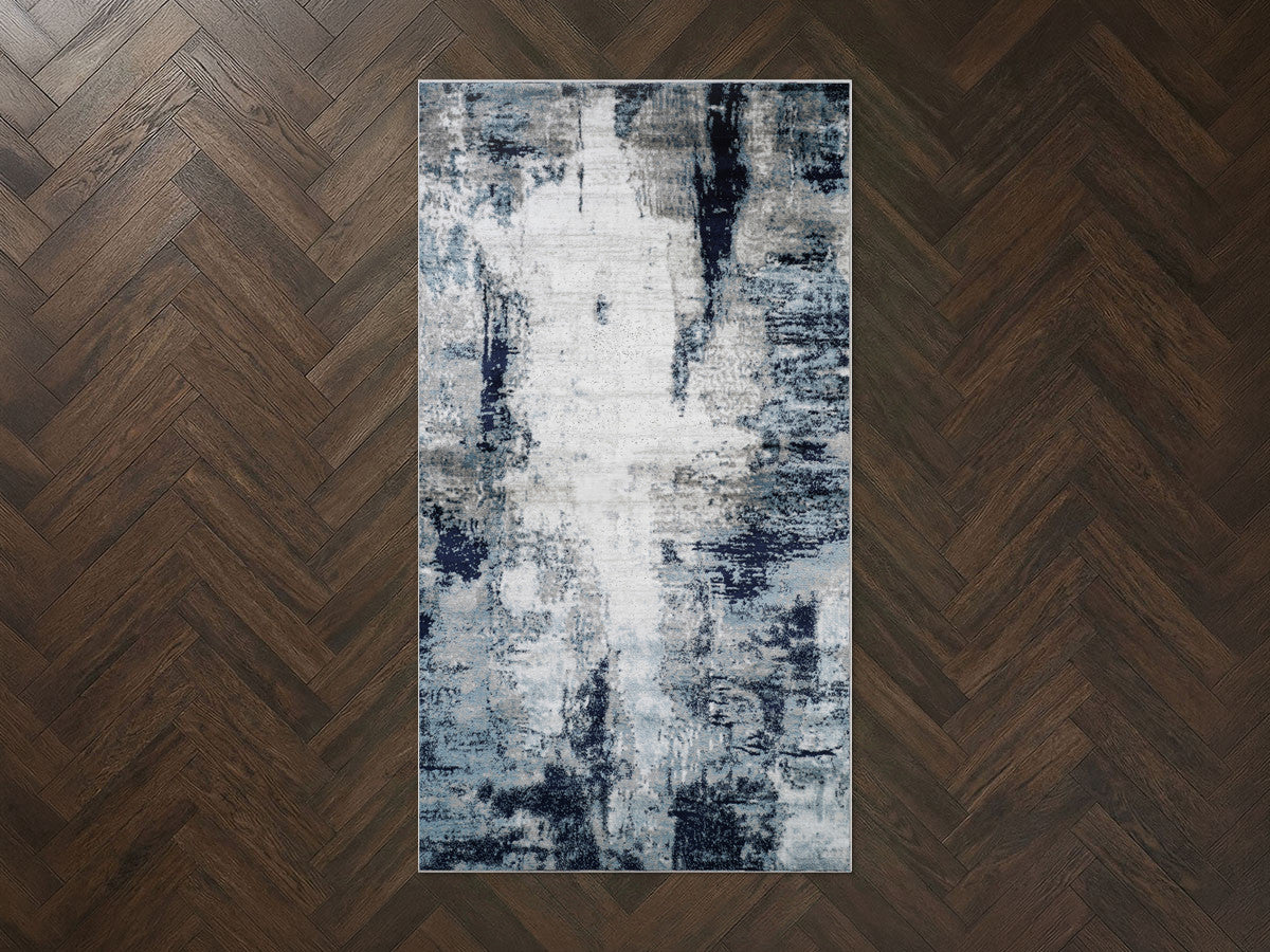 Tapis de couloir poils ras AMNA motif abstrait