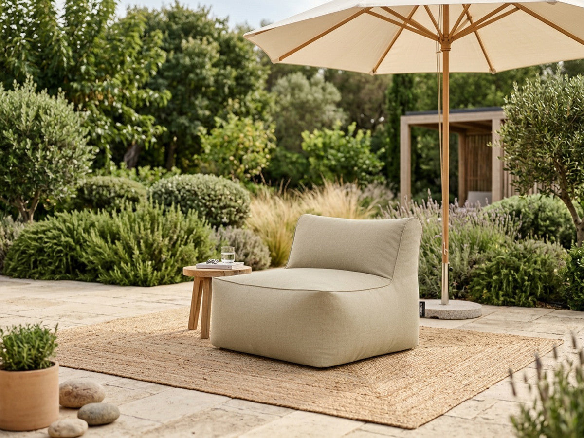 1-zits fauteuil zonder armleuningen voor modulaire tuinbank RIVIERA