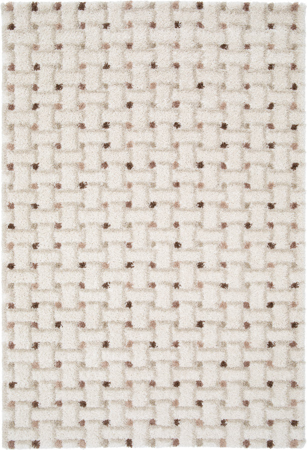 Vloerkleed met lange haren MIZAI grafisch motief