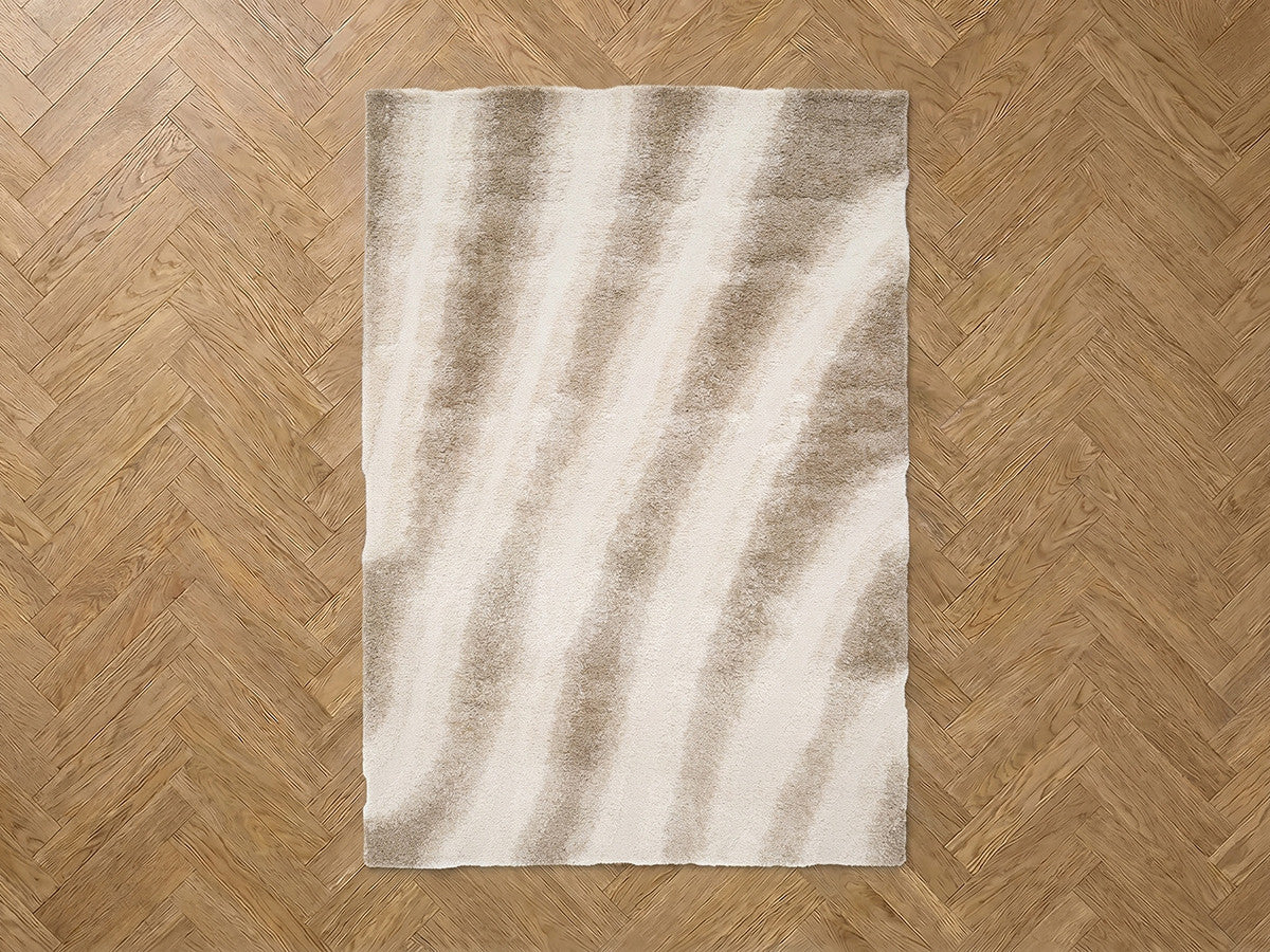 Vloerkleed met lange haren TIRASU abstract motief