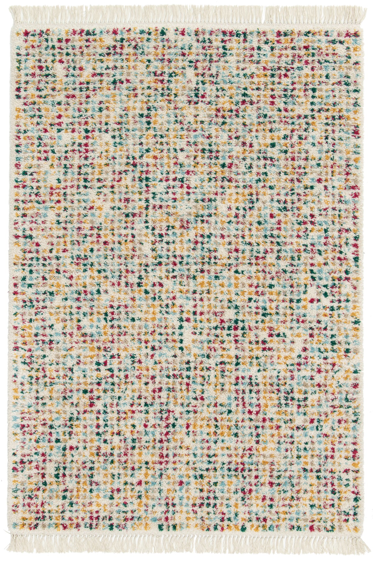 Tapis poils longs MARI motif abstrait