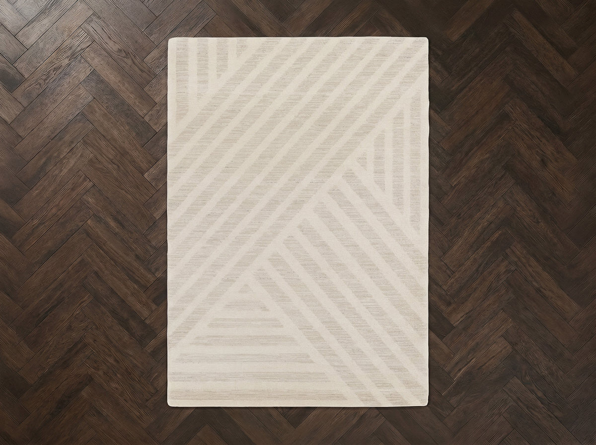 Tapis poils courts ISSANE motif abstrait