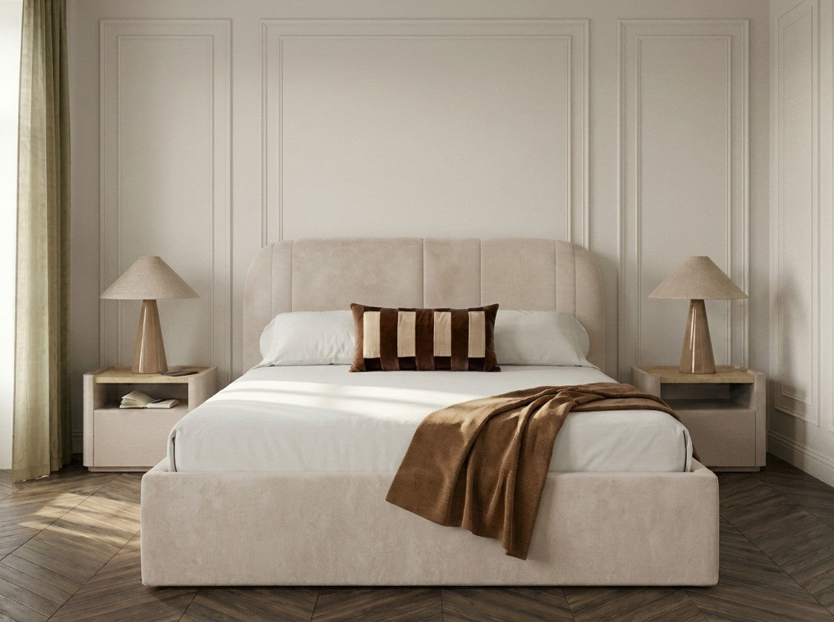 Opbergbed SIDNEY structuurstof