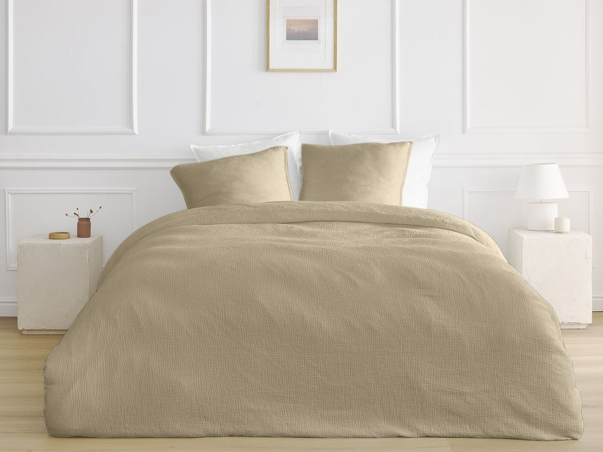 Housse de couette HESTIA en gaze de coton