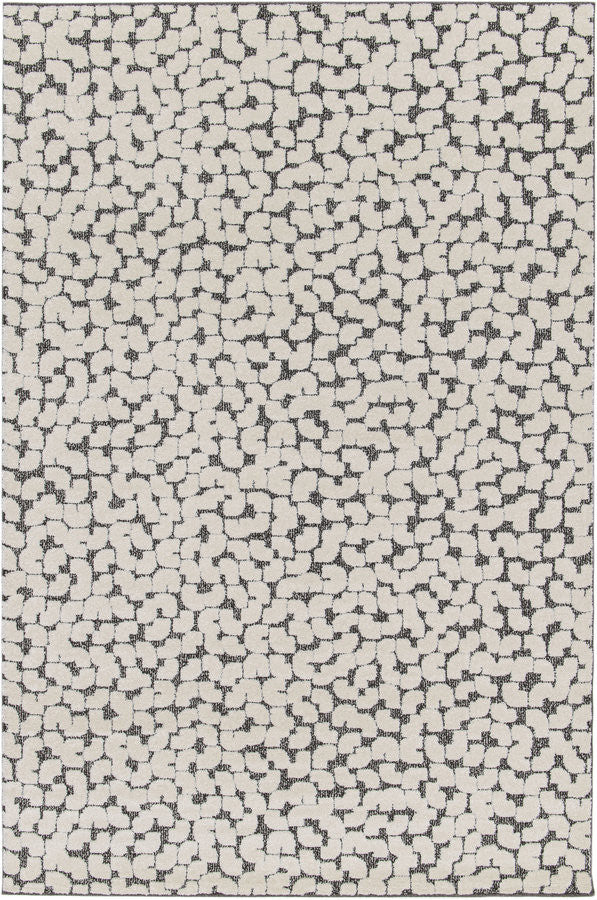 Tapis poils ras CALYRA motif abstrait