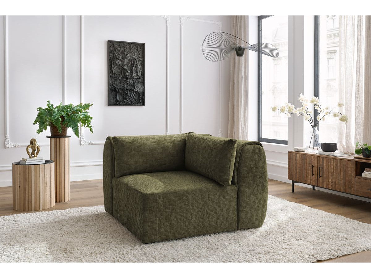 Angle pour canapé modulable JEANNE tissu texturé