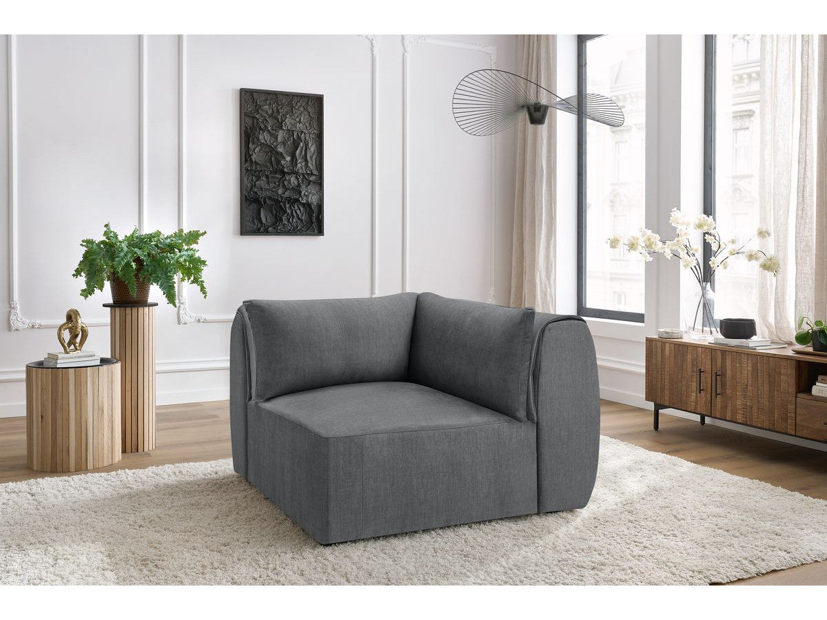 Angle pour canapé modulable JEANNE tissu velours