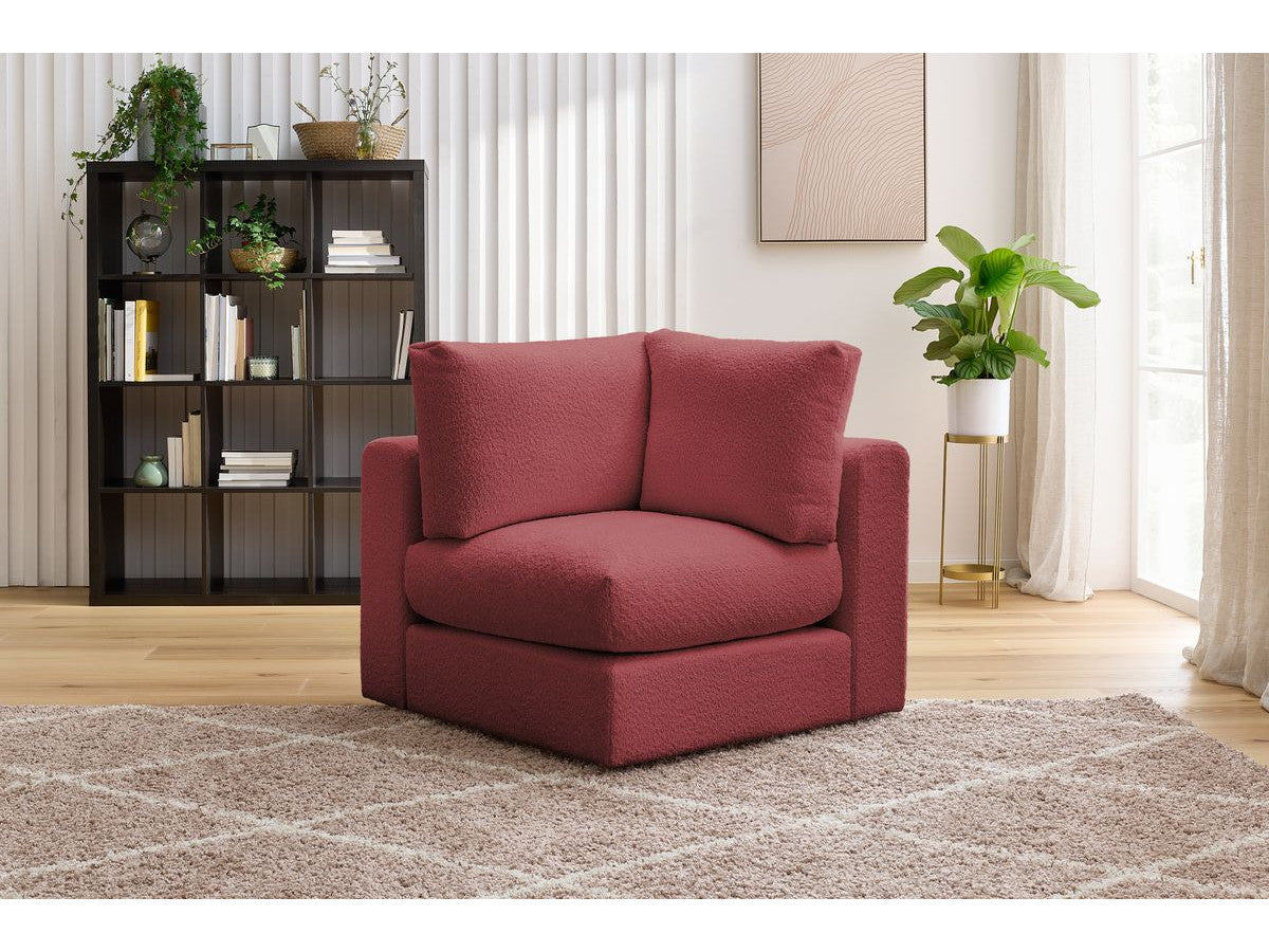 Angle pour canapé modulable PARIS tissu bouclette