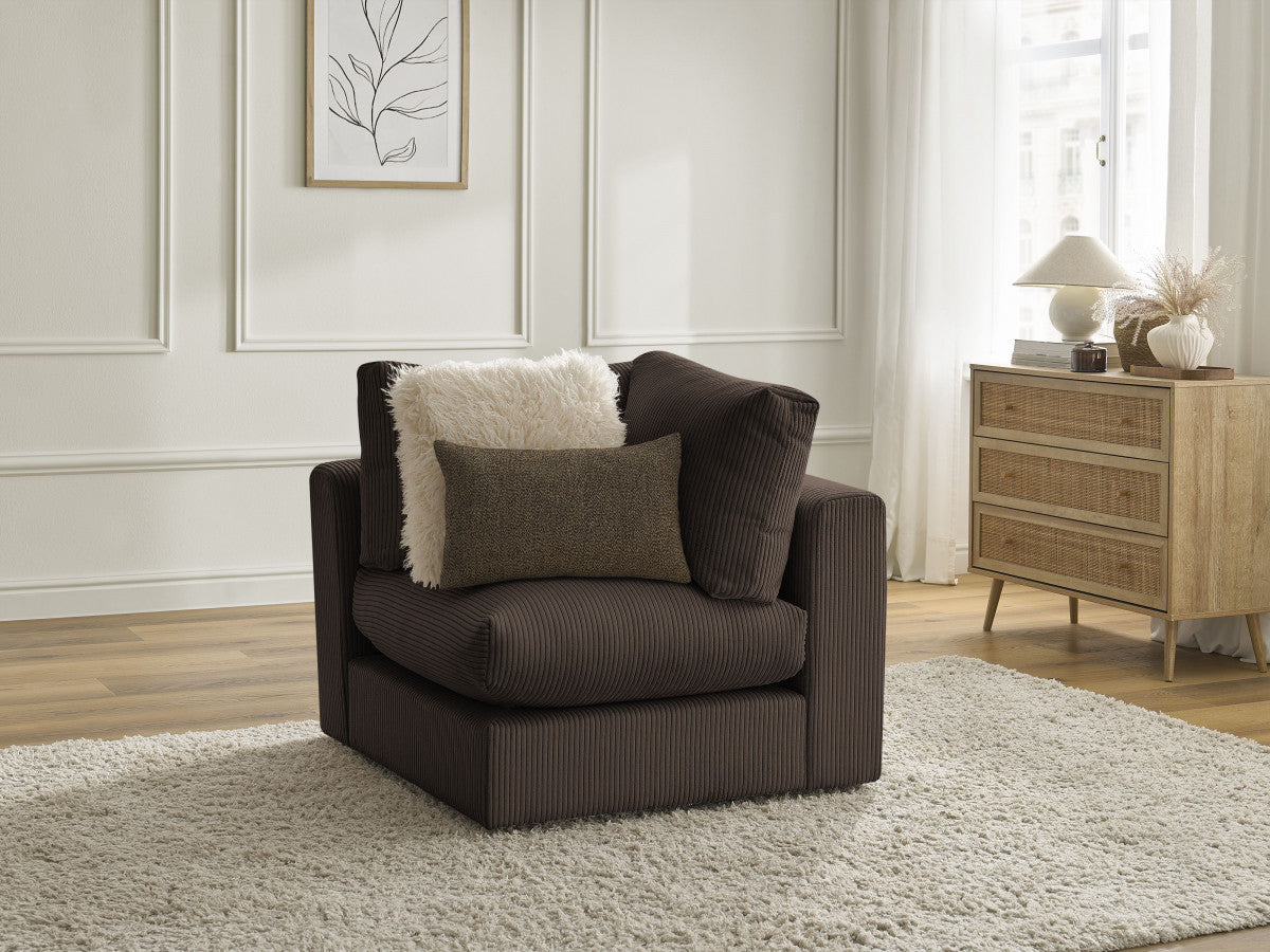 Hoekbank PARIS modulair in corduroy