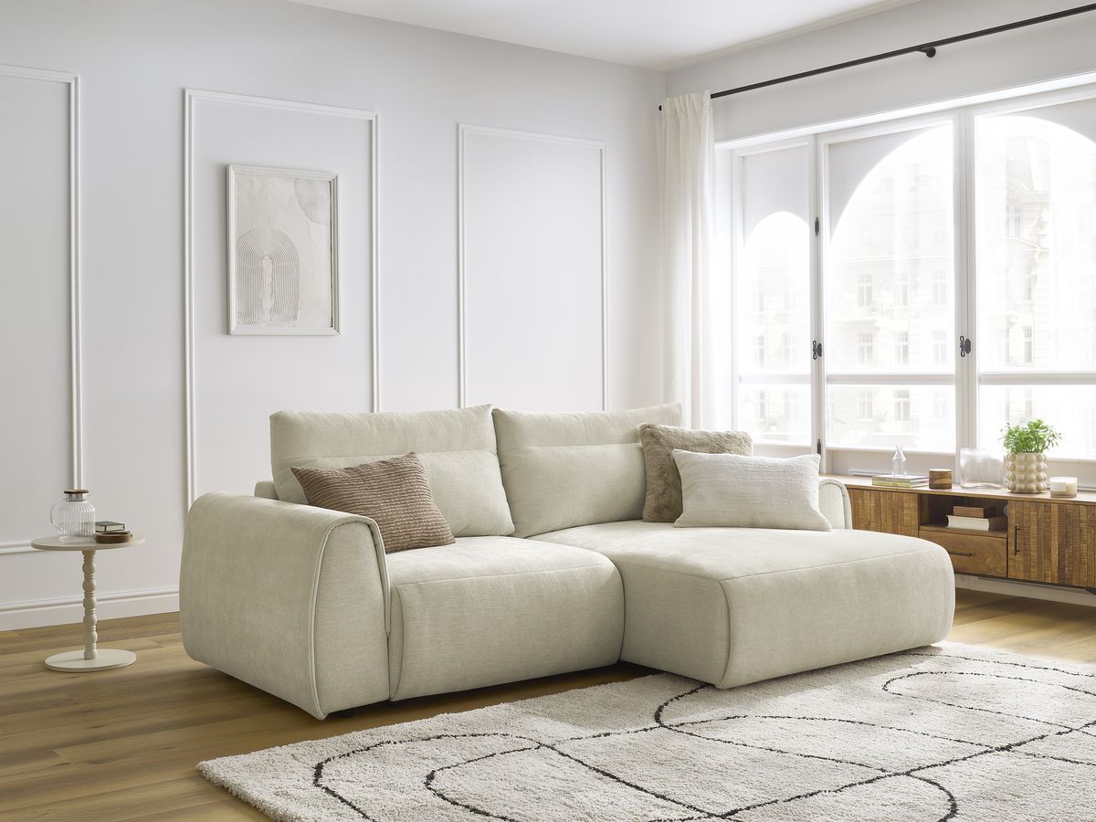 Canapé d'angle fixe compact ADEN