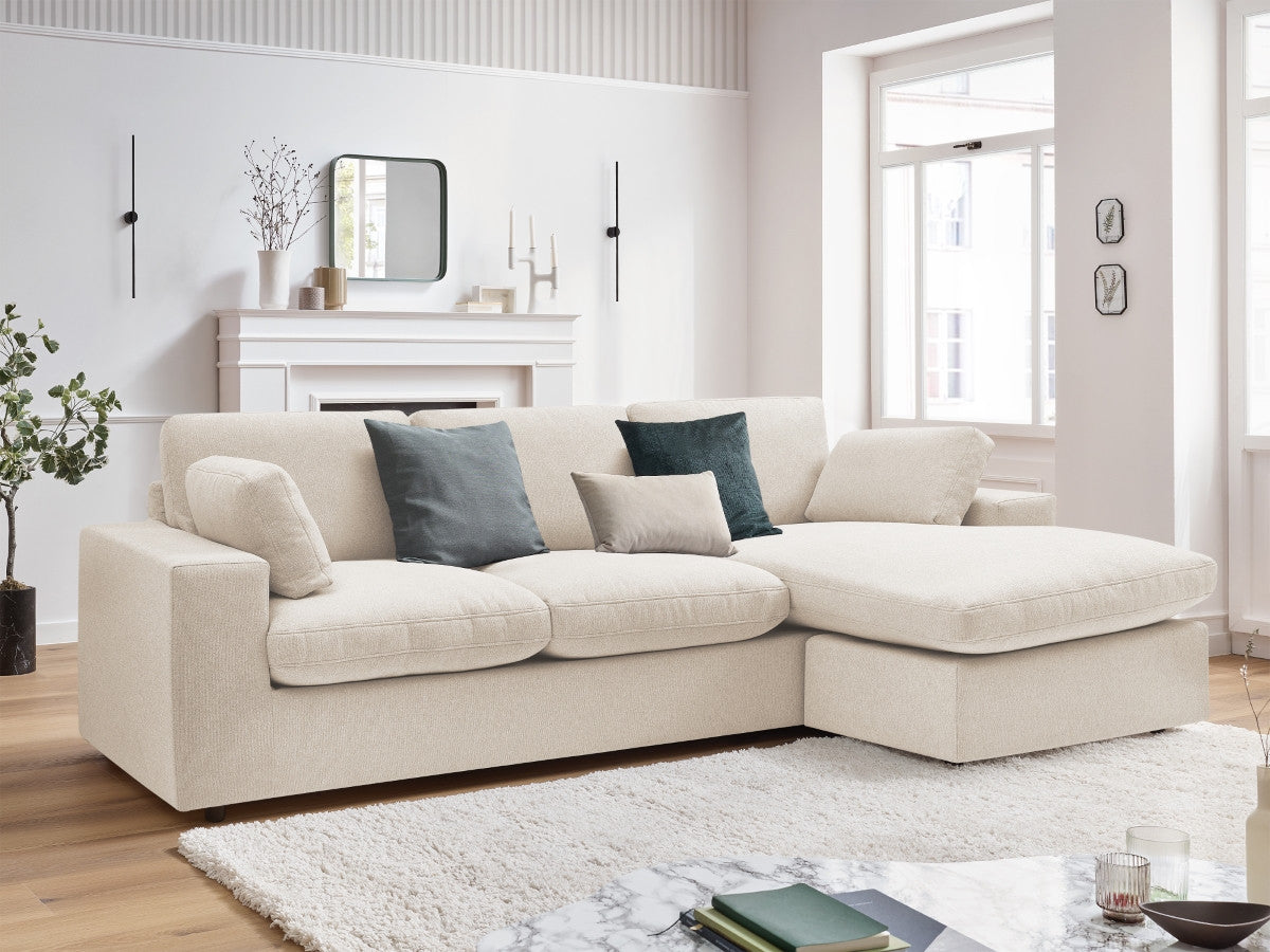 Canapé d'angle fixe réversible compact BELAIR