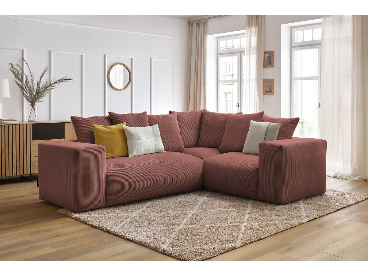 VOLTAIRE modulaire vaste hoekbank met 1 2-zitsbank, 1 hoekbank en 1 1-zitsbank