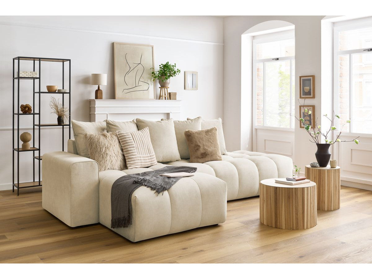 MONT-BLANC vaste hoekbank in fluweel