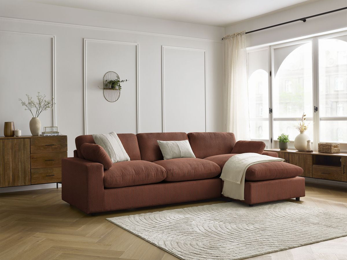 BELAIR omkeerbare corduroy hoekbank