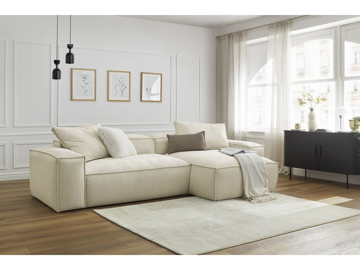 BOHEME ultrazachte omkeerbare corduroy hoekbank