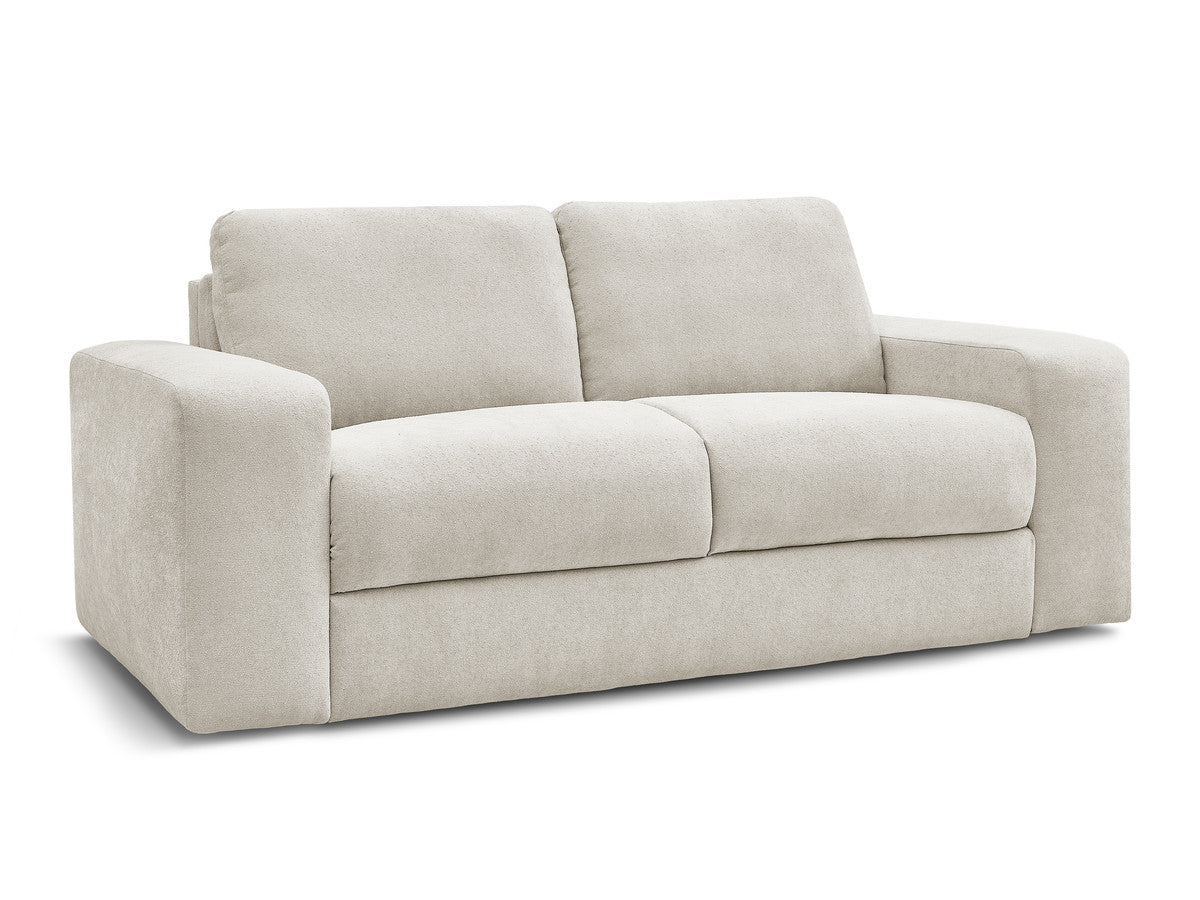 Canapé droit convertible IBIZA ouverture express tissu texturé