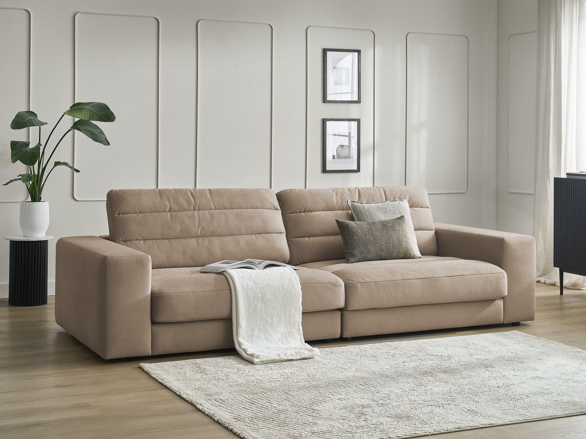 Canapé droit fixe 3 places SIERRA velours